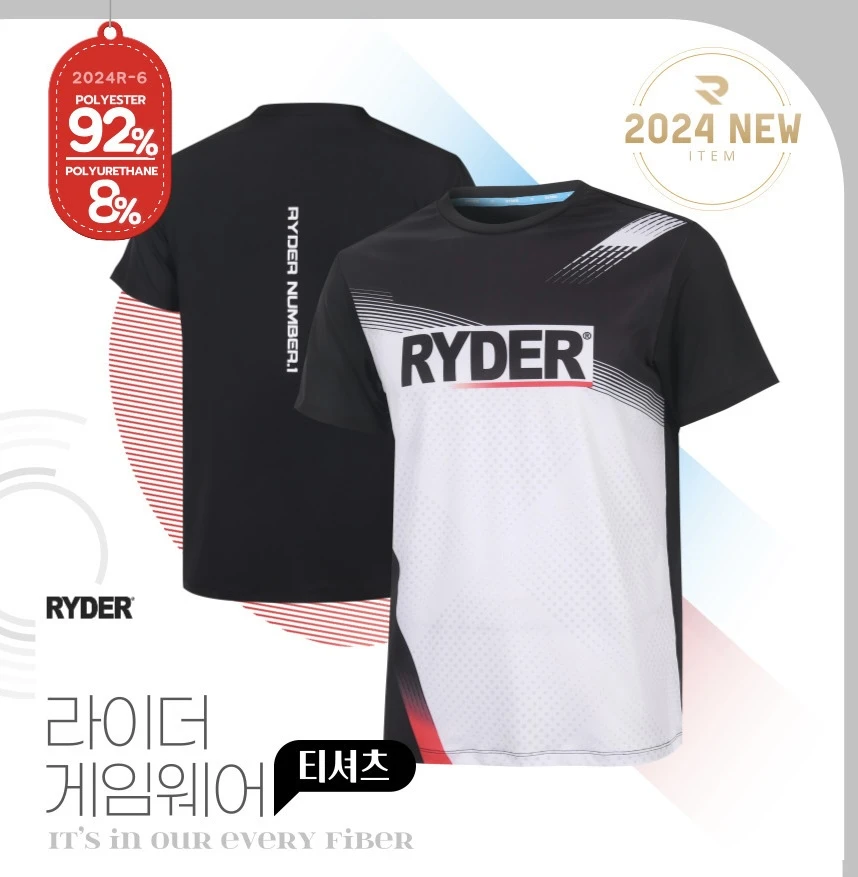 ✦ PRO羽球✦ 韓國RYDER｜ 羽球比賽服 2024R-6//男版 女版