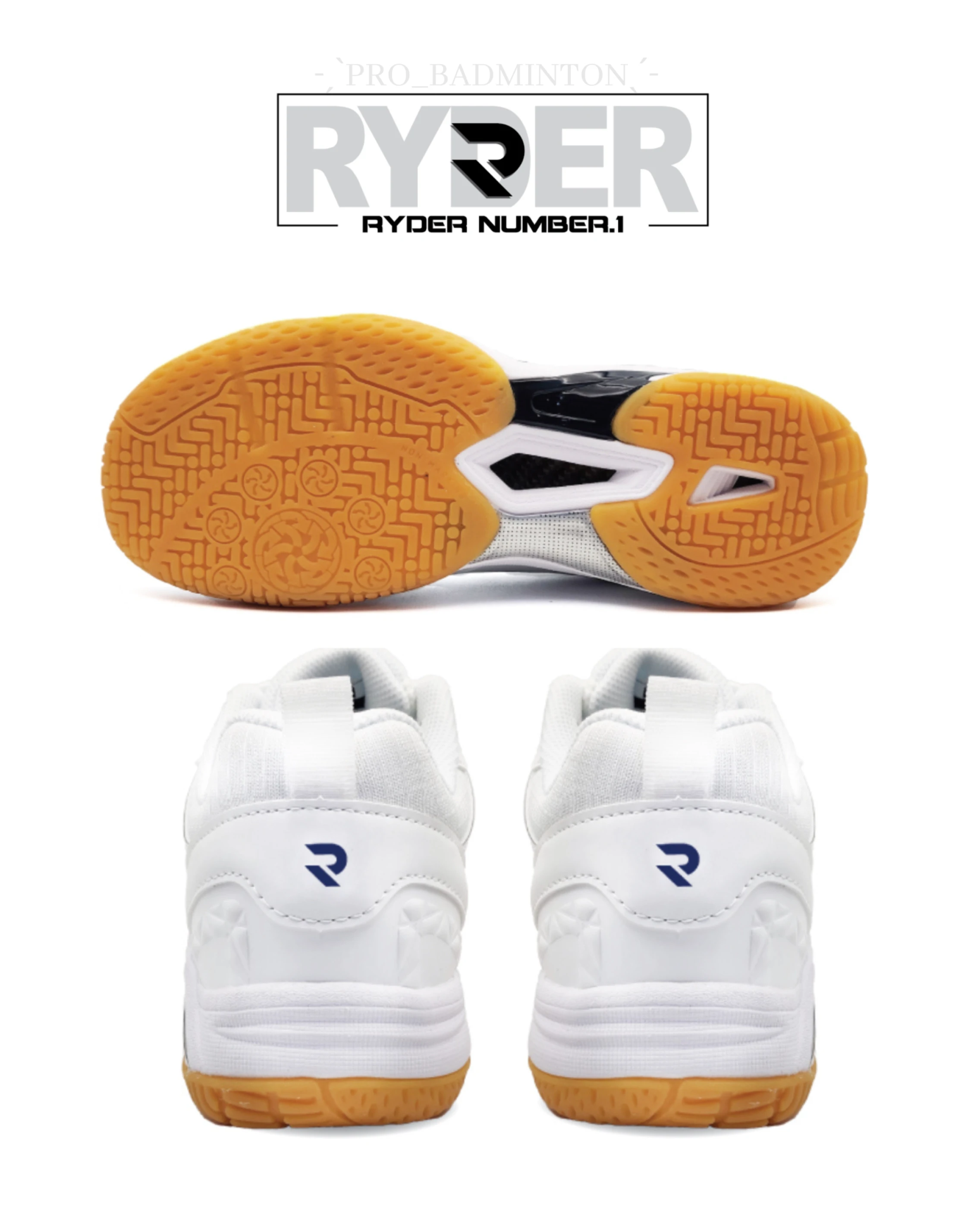 韓國RYDER｜羽球鞋 RPS-2  超強抓地力 //白色
