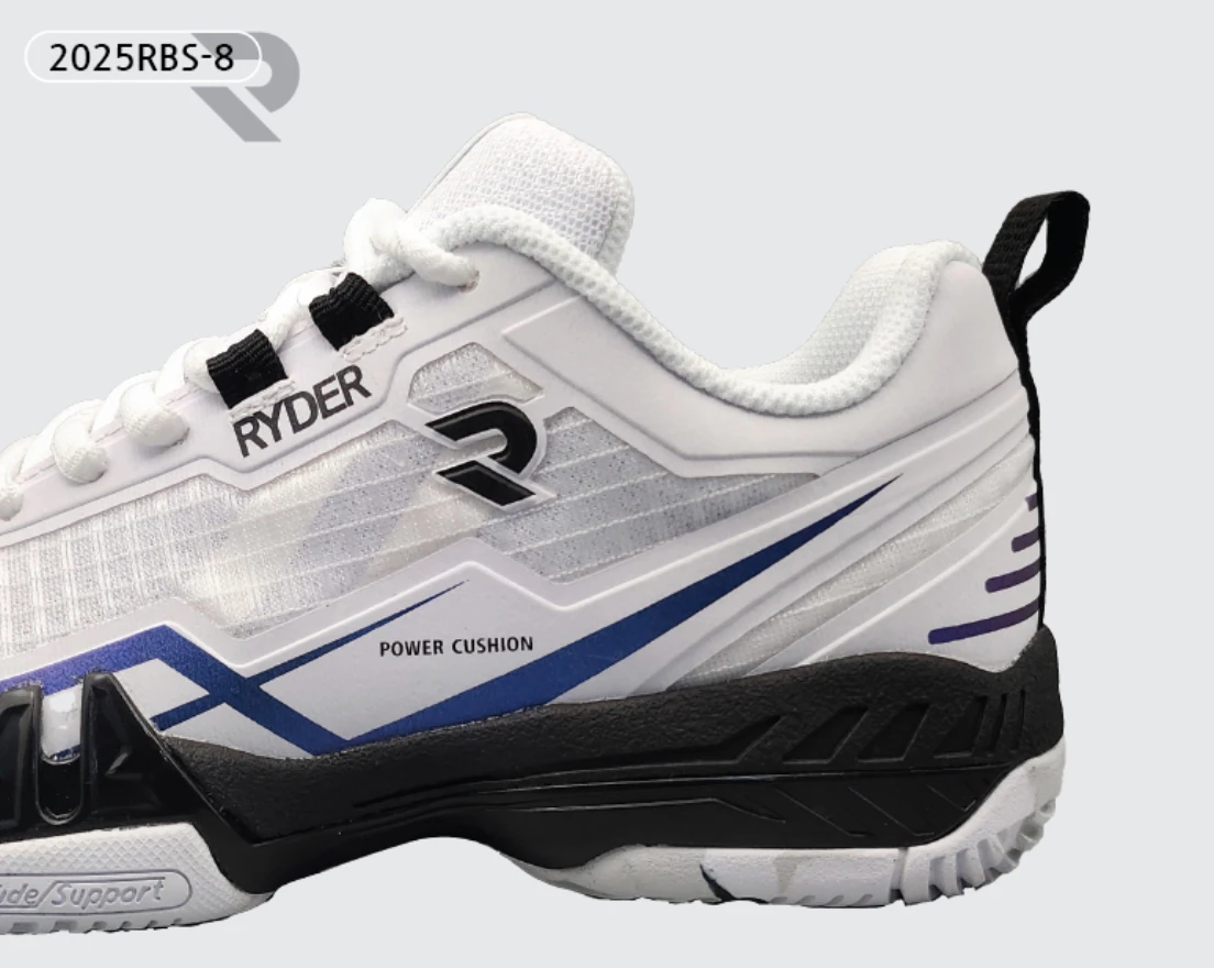 韓國RYDER｜高階羽球鞋 RBS-8 防側翻加強 //白色