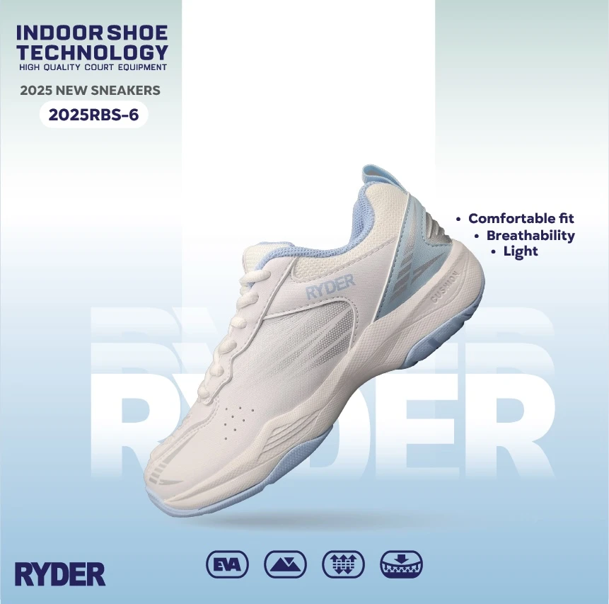 韓國RYDER｜羽球鞋 RPS-6  //白色