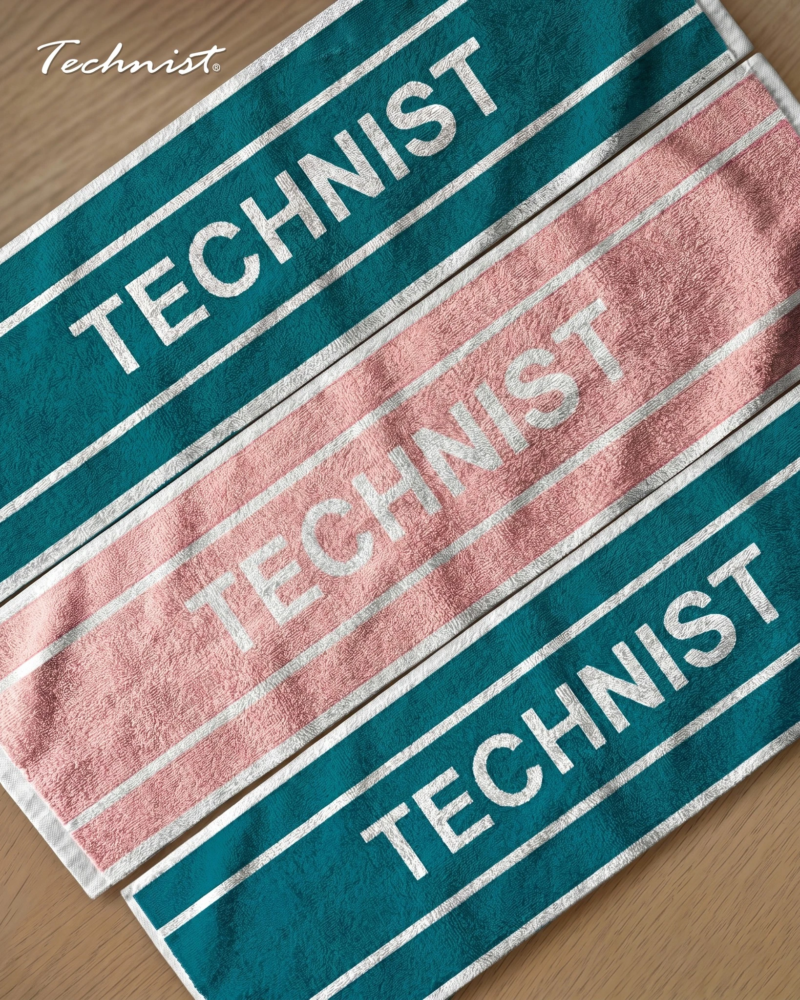 韓國TECHNIST｜運動毛巾 純棉 吸水性強 TA-T20 TA-T21//粉色 藍綠