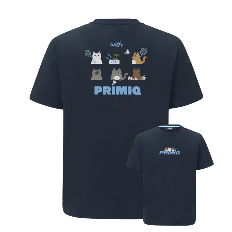 ✦PRO羽球✦韓國PRIMIQ｜運動休閒服 HCT261207U 不含棉質 //男女通用//黑色
