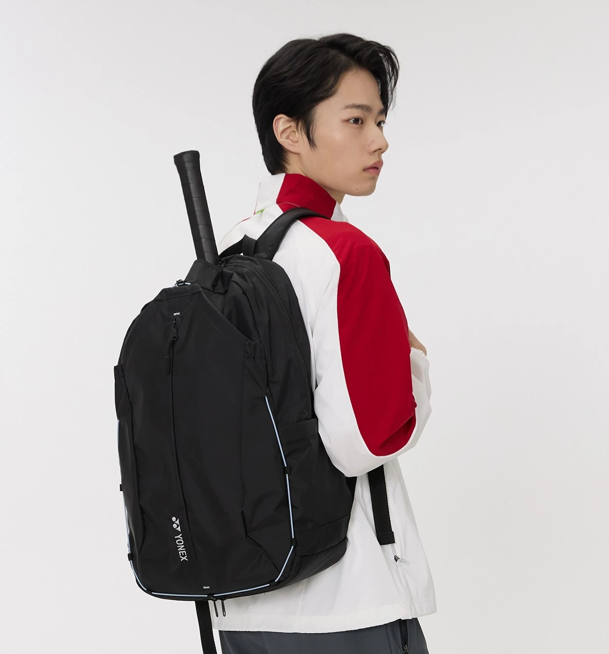 韓國YONEX｜輕量網羽後背包 265BP001U 球拍獨立層 多功能收納//黑色