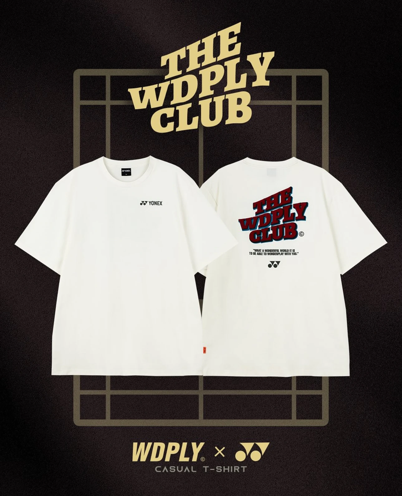 ✦ PRO羽球✦ 韓國YONEX︱ WonderPlay系列 運動休閒服 254TS003U 不含棉質 男女通用//白色