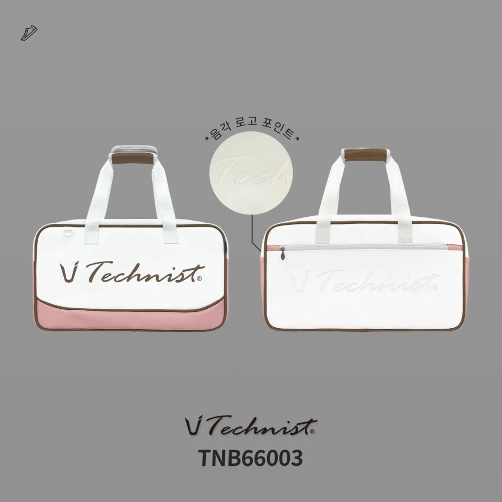 韓國TECHNIST｜羽球包袋 TNB66003  兩層大容量 獨立鞋倉 多功能收納//粉色
