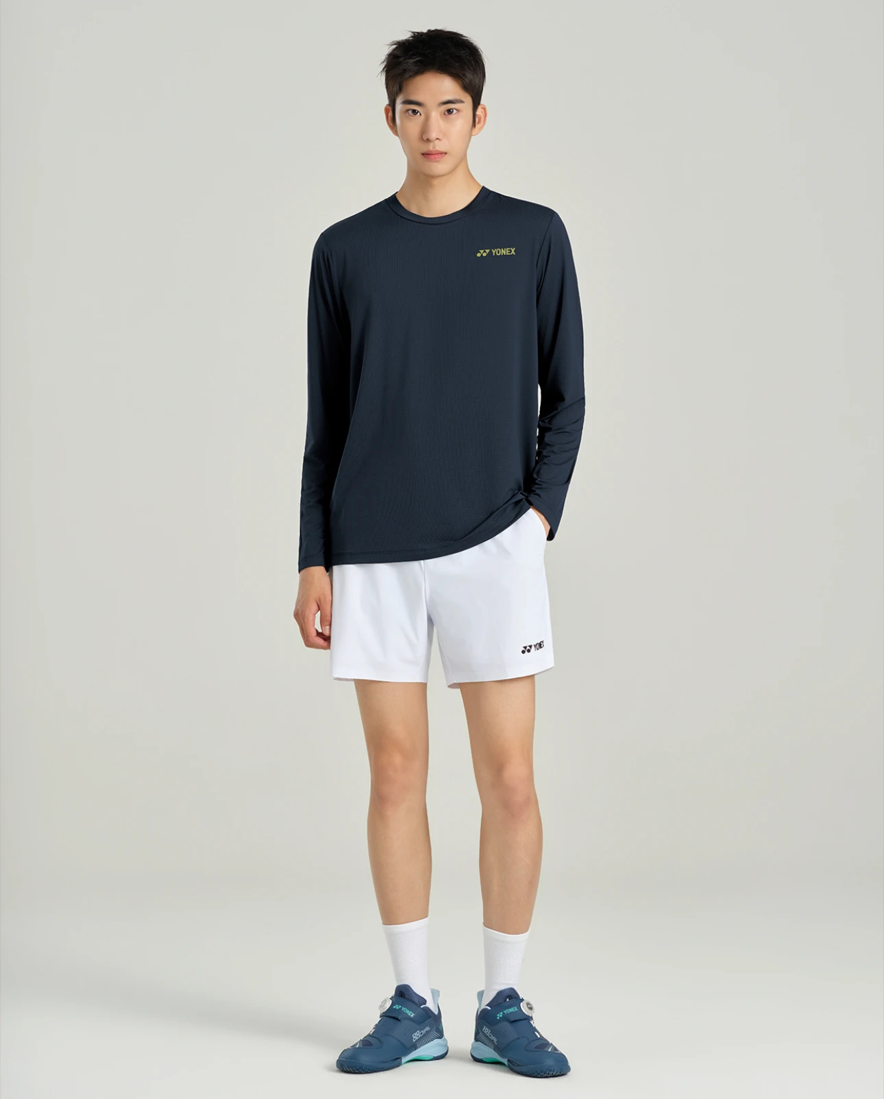 ✦PRO羽球✦韓國YONEX｜長袖訓練熱身衣 269TL001M 002F NV深藍色 //女版 男版