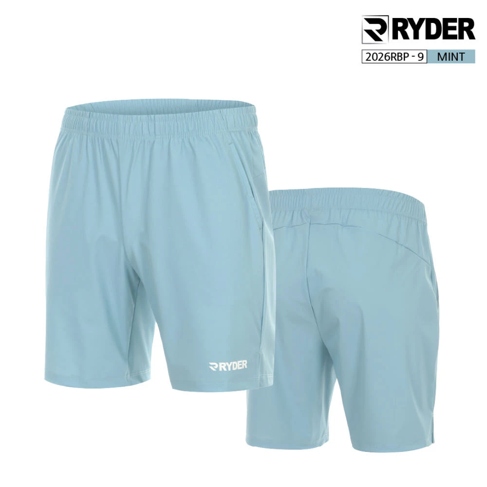 ✦PRO羽球✦韓國RYDER｜羽球短褲 四分褲 2026RBP-9 MINT 涼感彈性材質//男版 女版