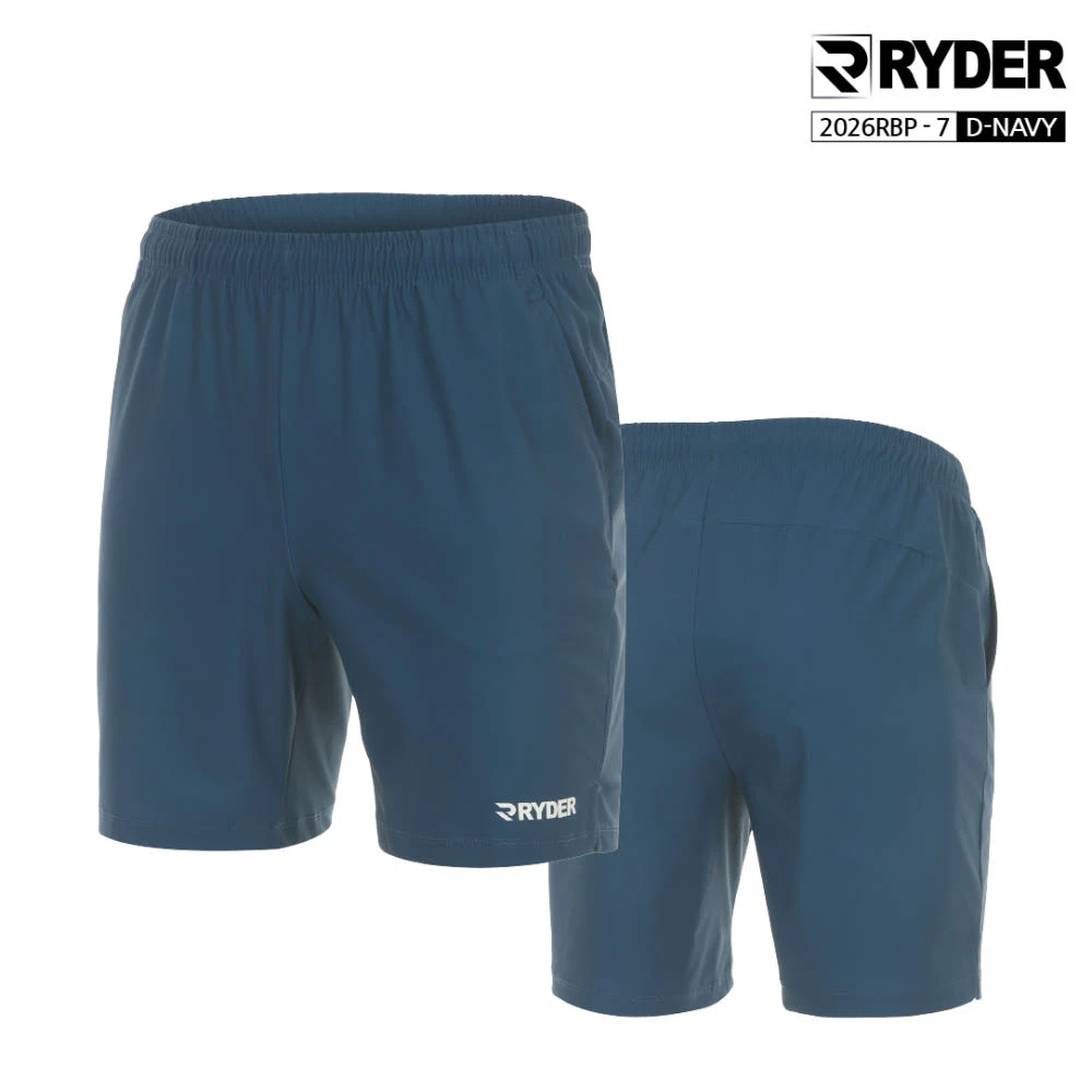 ✦PRO羽球✦韓國RYDER｜羽球短褲 四分褲 2026RBP-7 DNV 深海軍藍 涼感彈性材質//男版 女版