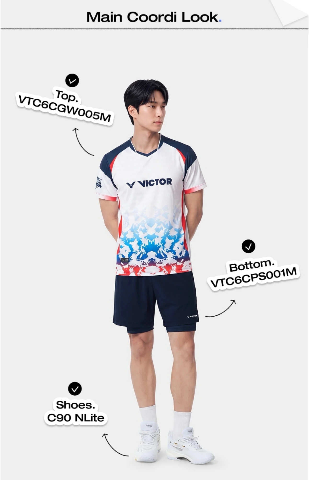 ✦ PRO羽球✦ 韓國VICTOR｜羽球比賽服 VTC6CGW005M 005F//男版 女版