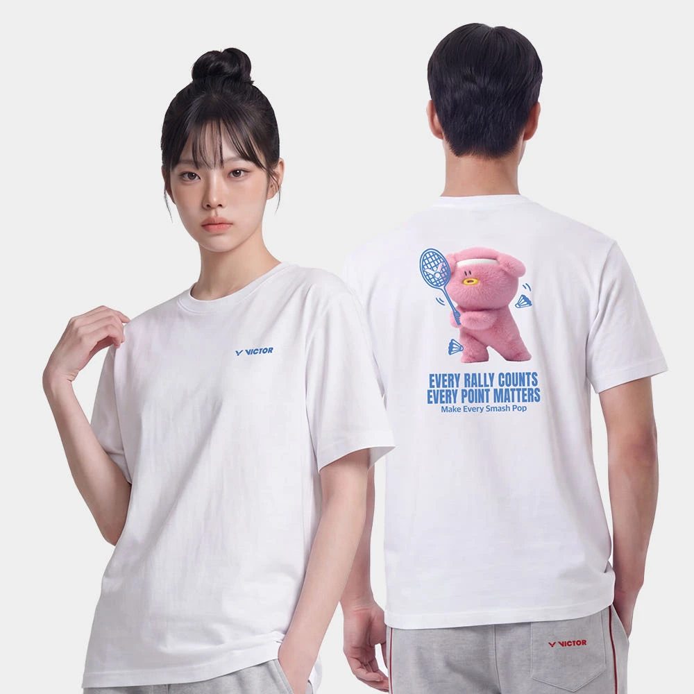 ✦ PRO羽球✦韓國VICTOR ｜運動休閒服 韓國限定小熊 VTC6CTO101U //男女通用