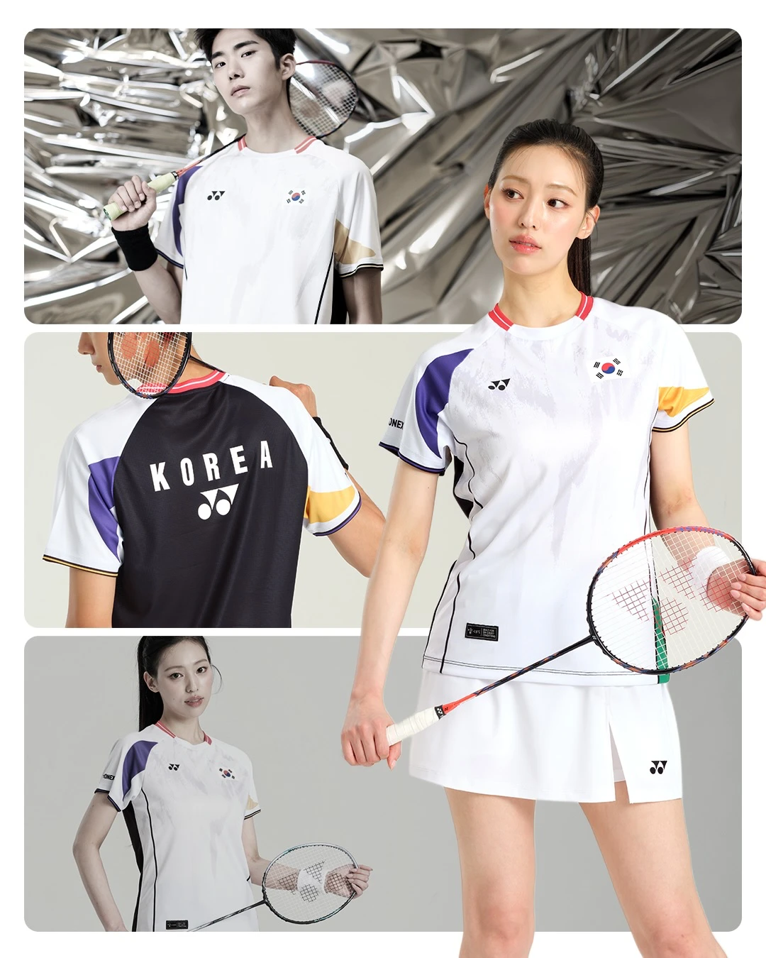 ✦PRO羽球✦韓國YONEX｜ 韓國國家代表隊 羽球比賽服 國旗印刷款  269TS031M 032F //女版 男版
