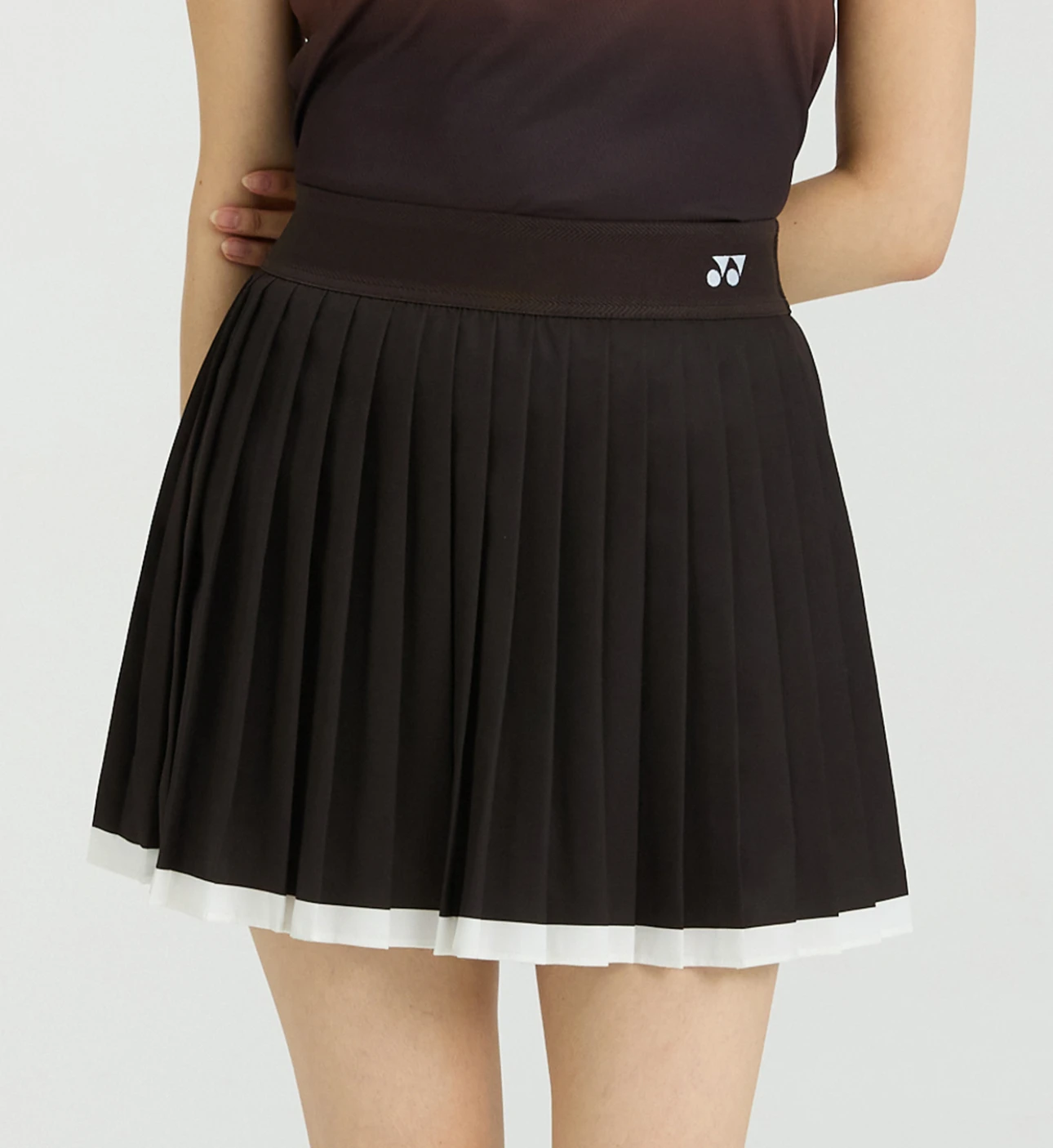 ✦ PRO羽球✦ 韓國YONEX｜羽網百褶裙 球場必備單品 人氣百搭款｜265PS002F 咖啡棕