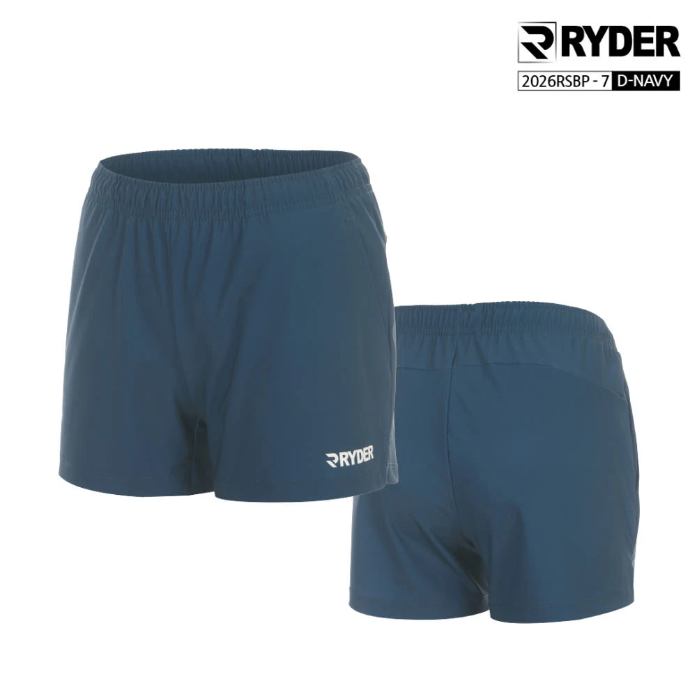 ✦PRO羽球✦韓國RYDER｜羽球短褲 女版三分褲  2026RSBP-7 DNV 涼感彈性材質//藏藍色