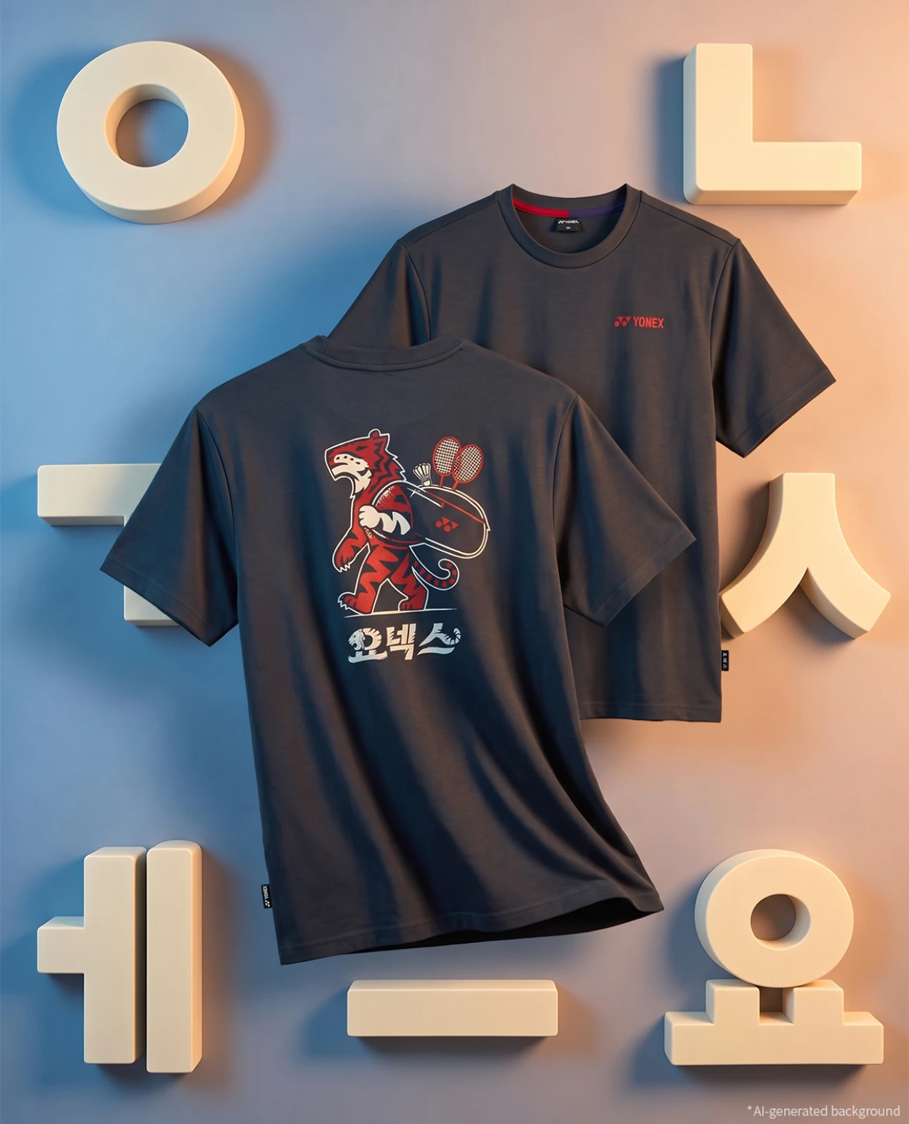✦ PRO羽球✦韓國 YONEX｜韓文字限定款 虎嘯球場 運動休閒服 264TS002U｜不含棉質 男女通用