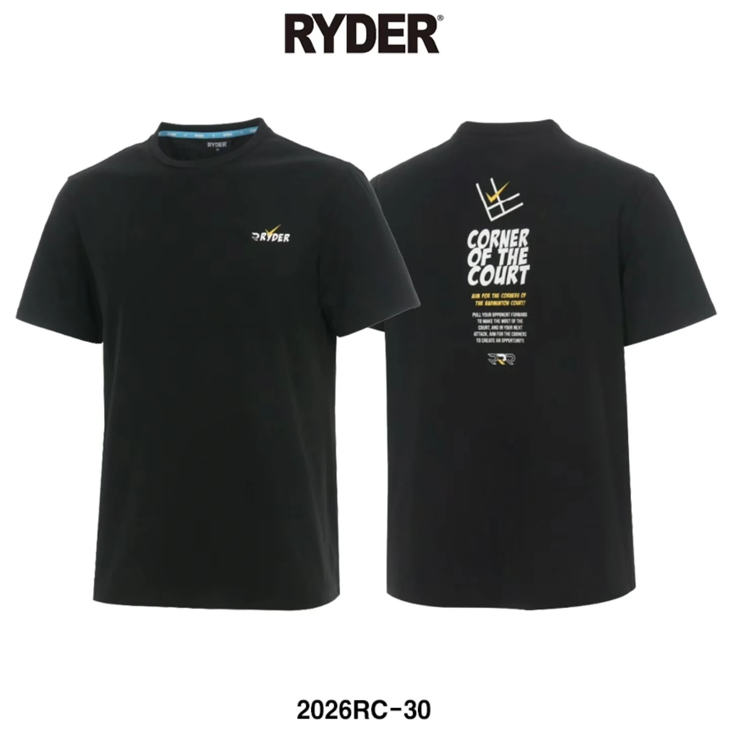 ✦PRO羽球✦韓國RYDER|運動休閒服 2026RC-30 不含棉質 //男女通用