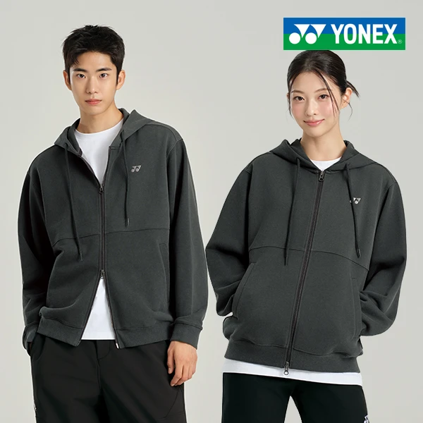 ✦ PRO羽球✦ 韓國YONEX|雙拉鍊連帽外套 263TH003U 石板灰//男女通用