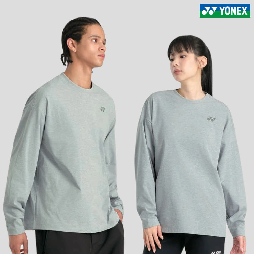 ✦ PRO羽球✦ 韓國YONEX｜SORONA淺麻灰微刷毛長袖上衣 263TL001U //男女通用