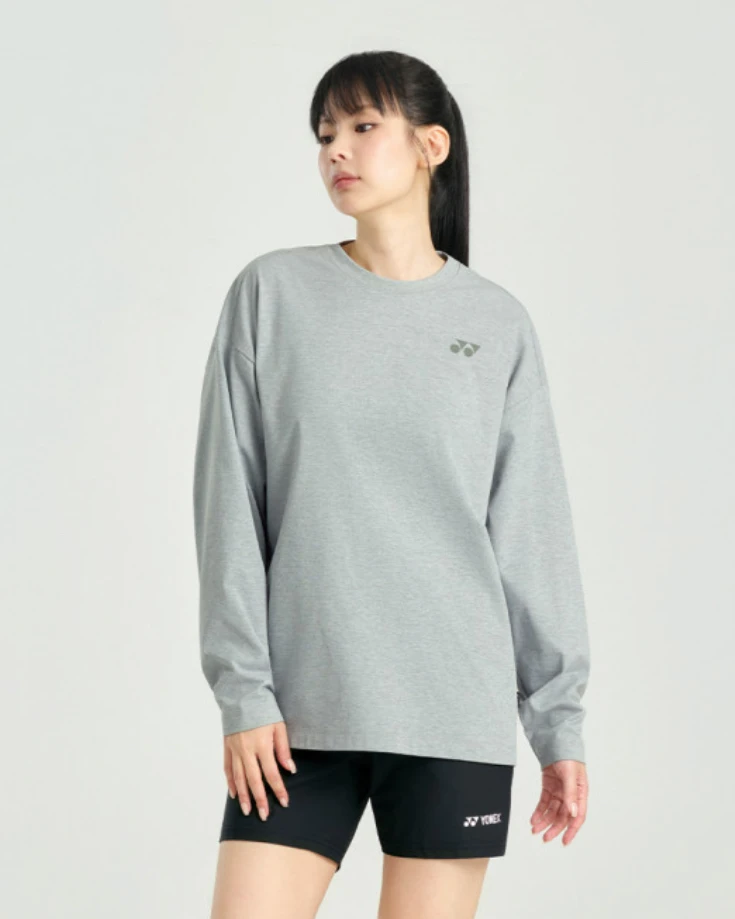 ✦ PRO羽球✦ 韓國YONEX｜SORONA淺麻灰微刷毛長袖上衣 263TL001U //男女通用