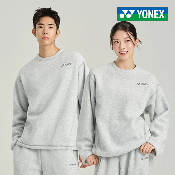 ✦ PRO羽球✦ 韓國YONEX|圓領刷毛 滾邊縫線大學T 263TL004U //男女通用