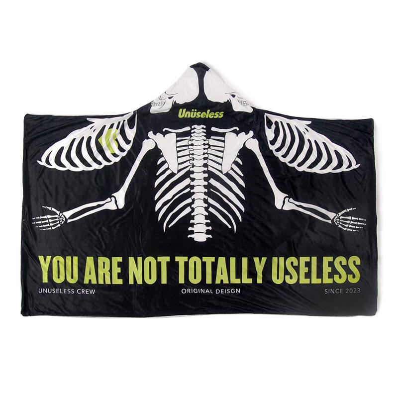 【 Unuseless 】懶到剩骨頭連帽懶人萬用毯