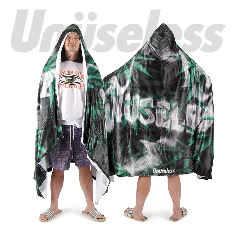 【 Unuseless 】煙霧彌漫連帽懶人萬用毯