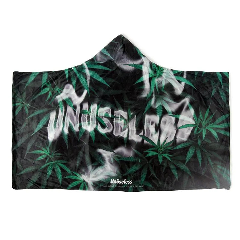 【 Unuseless 】煙霧彌漫連帽懶人萬用毯