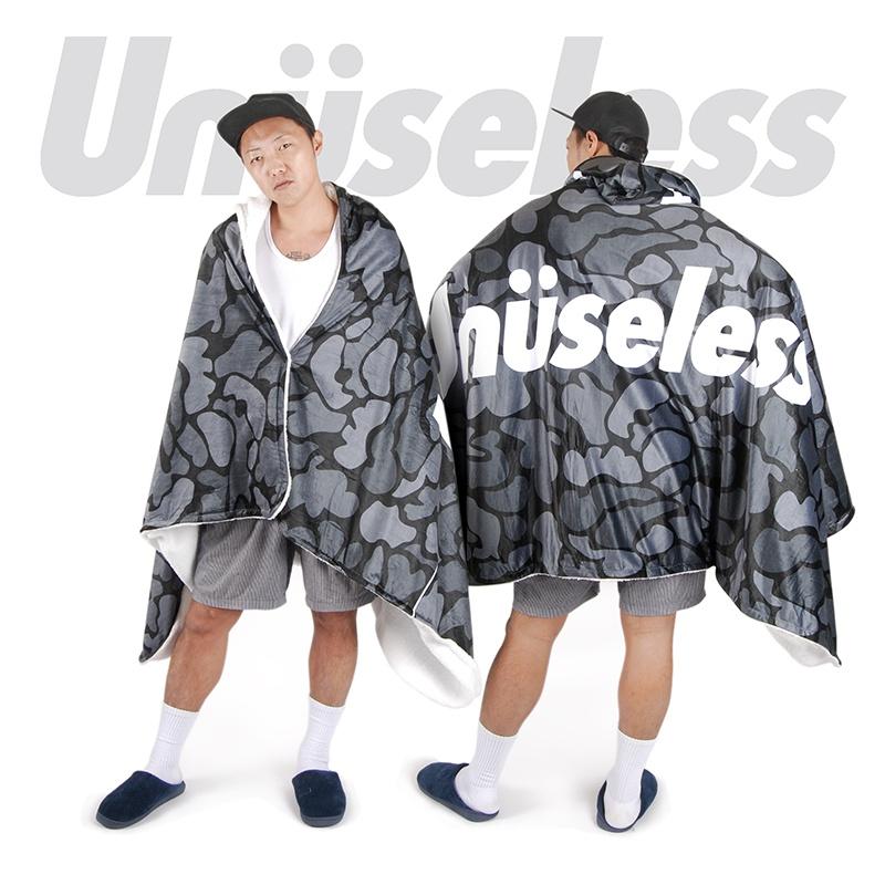 【 Unuseless 】迷彩連帽懶人萬用毯