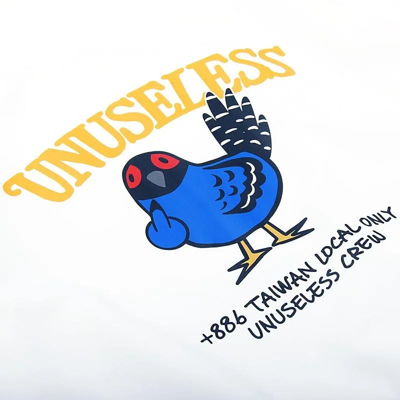 【 Unuseless 】台灣・特有種 帝雉 短T( 白 )100%純棉