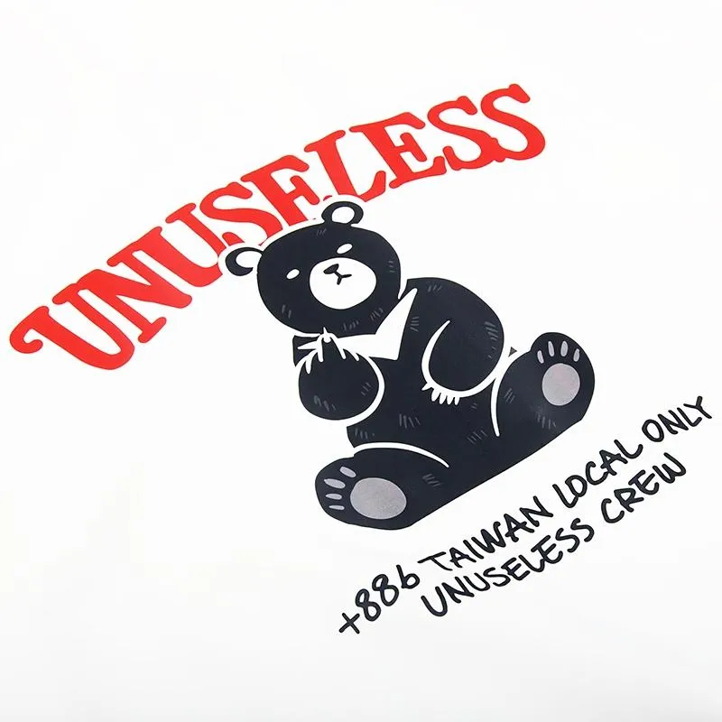 【 Unuseless 】台灣・特有種 臺灣黑熊 短T（ 白 ）100%純棉