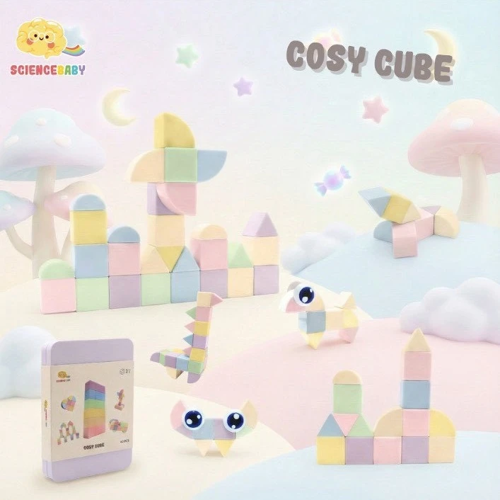 Science Baby棉花糖磁吸方塊40PCS