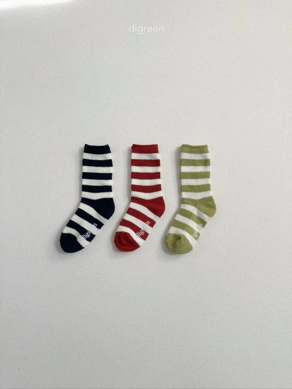 Digreen 條紋襪子(3-pack)