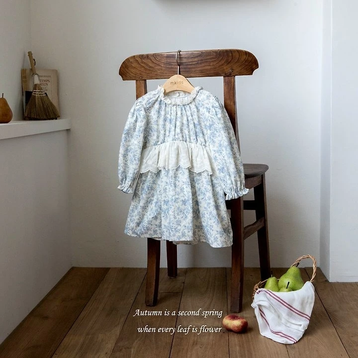 M kids 花語荷葉洋裝