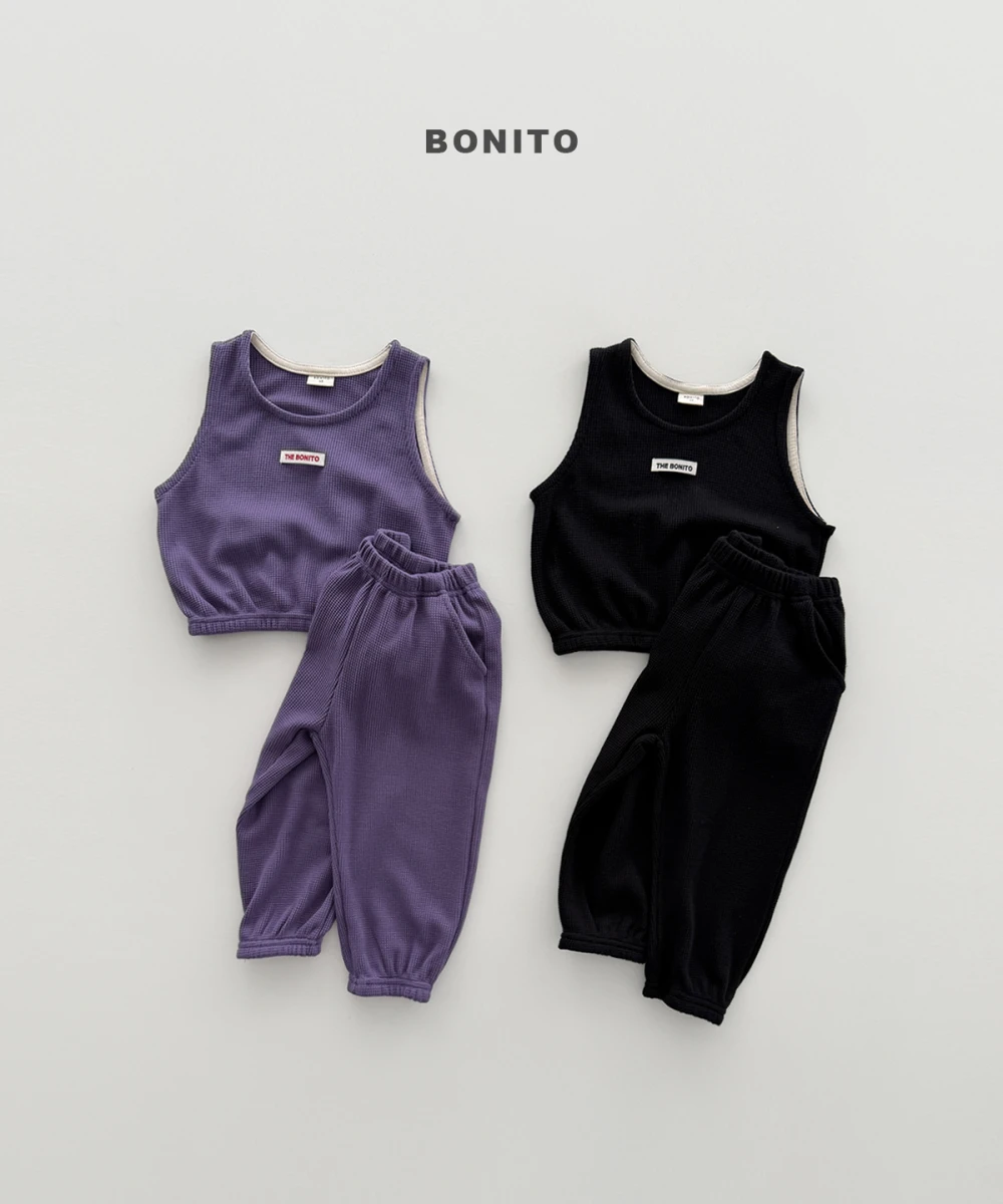 Bonito 華夫格背心套裝
