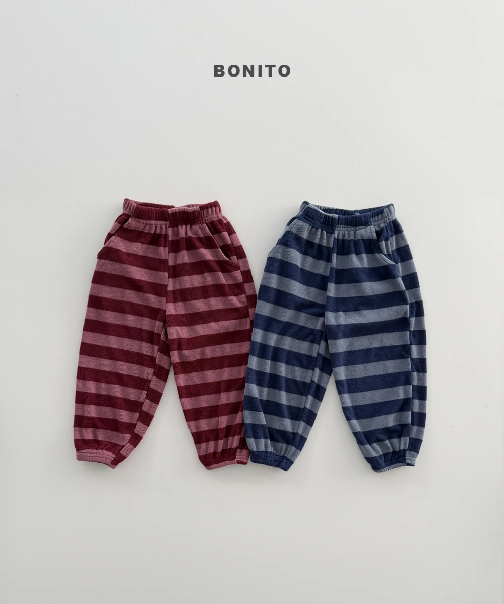 Bonito 條紋慢跑褲
