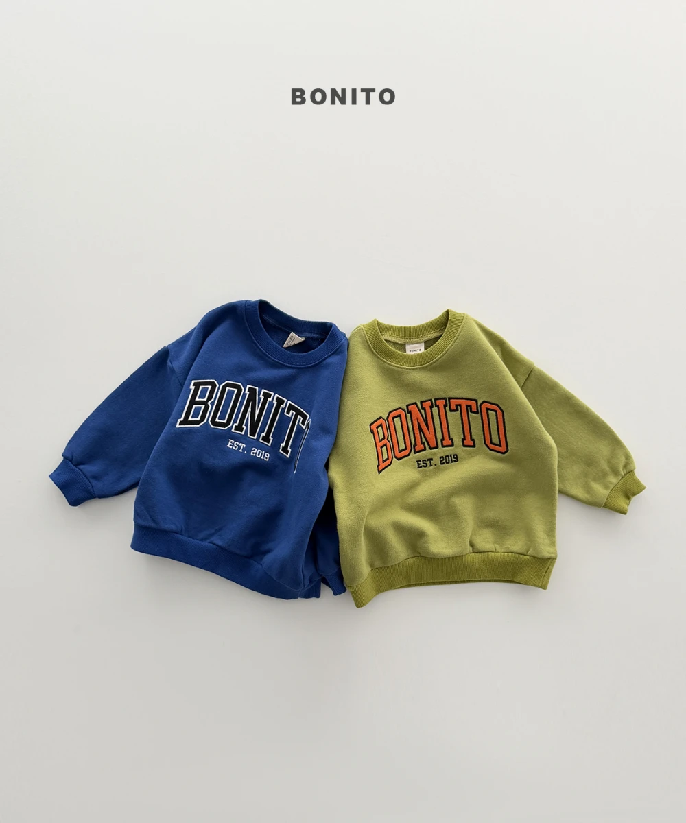 Bonito 貼布刺繡大學T