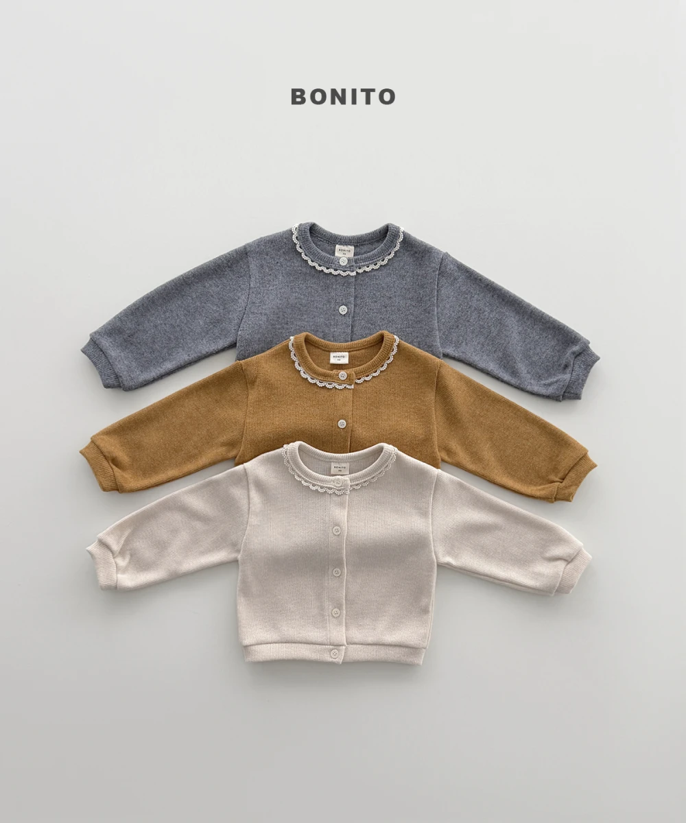 Bonito 蕾絲領針織開襟衫