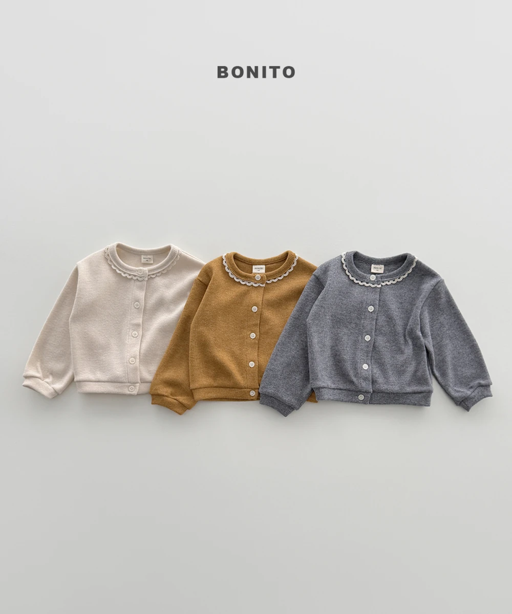 Bonito 蕾絲領針織開襟衫