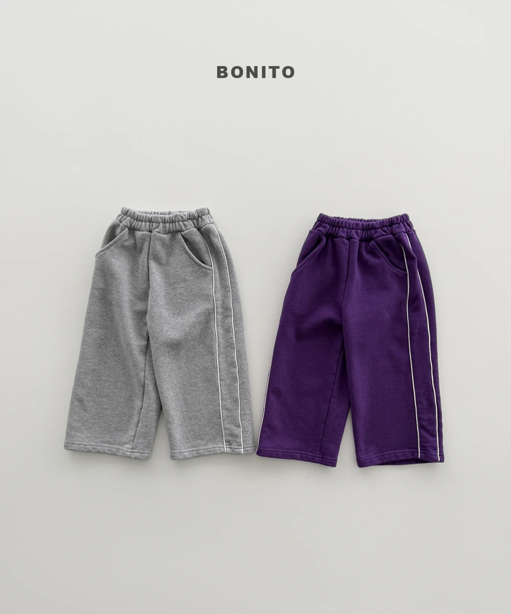 Bonito 側邊滾線直筒褲