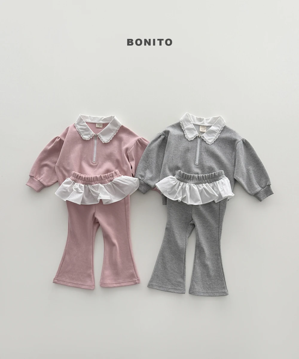 Bonito 花邊領拉鍊套裝
