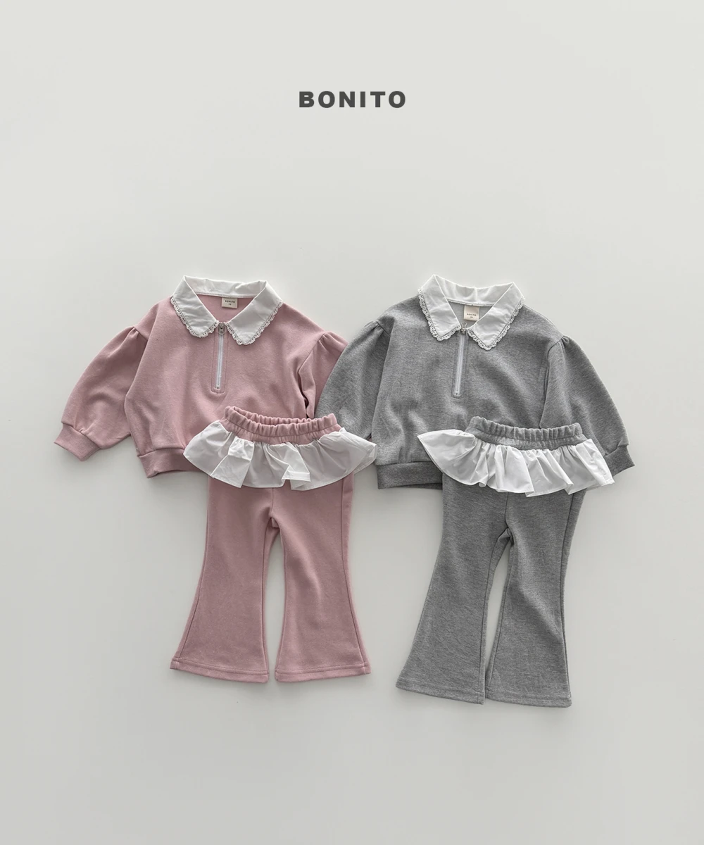 Bonito 花邊領拉鍊套裝