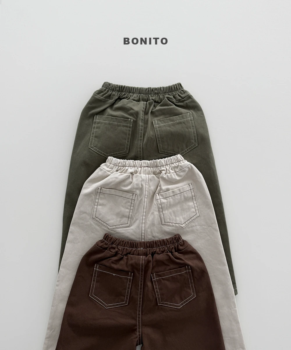 Bonito 車縫棉質長褲