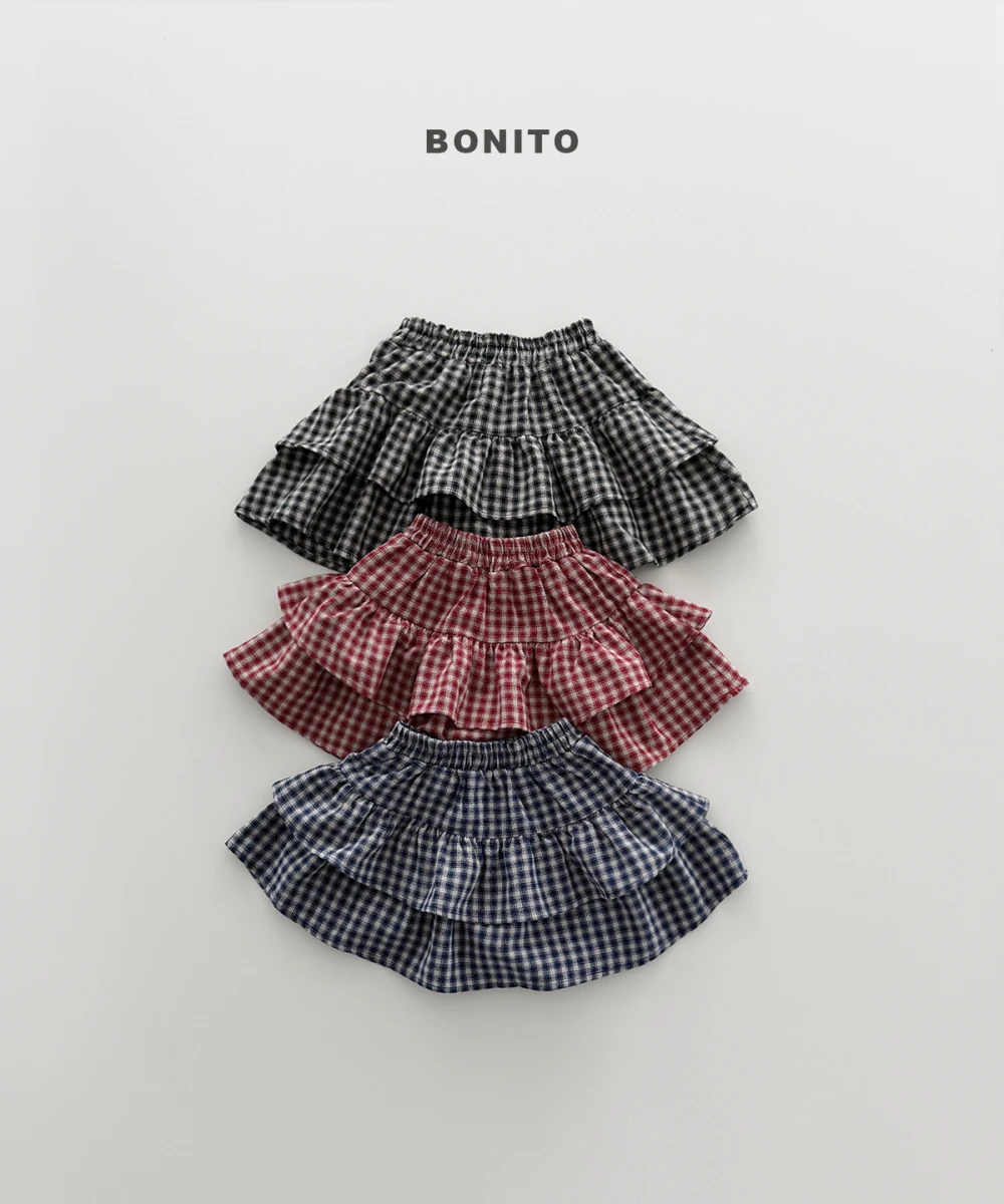 Bonito 格紋蛋糕裙