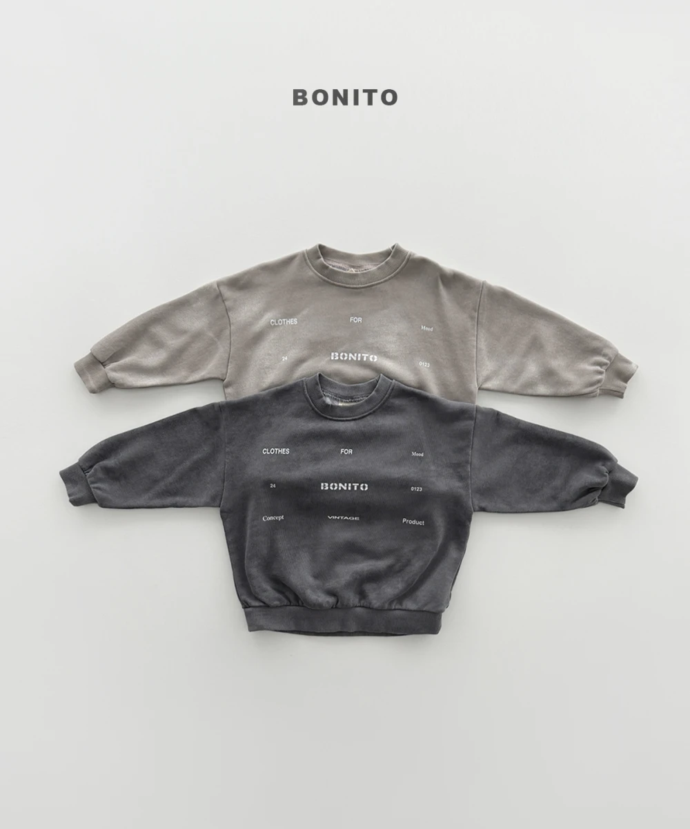 Bonito 霧感色大學T