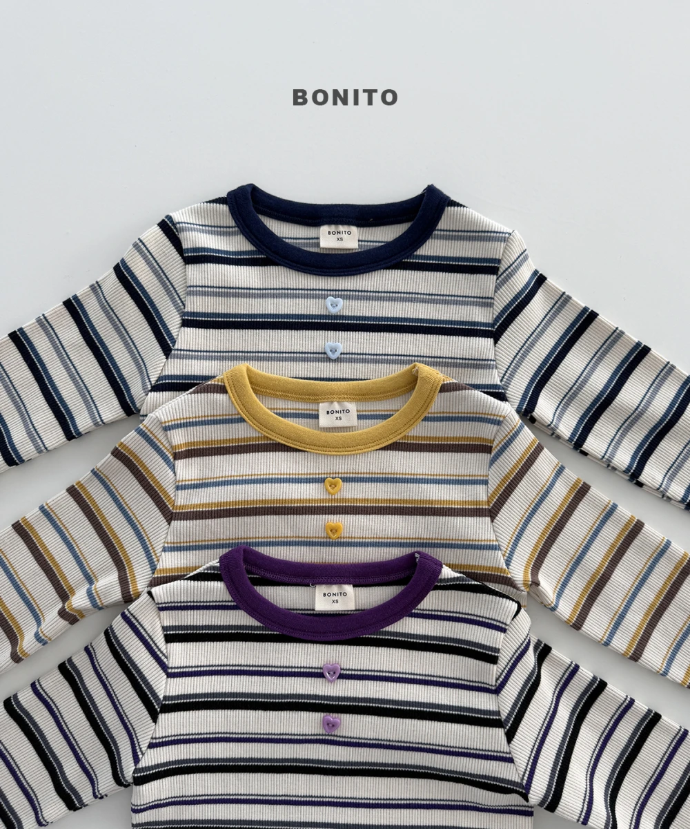 Bonito 心形紐扣款T恤