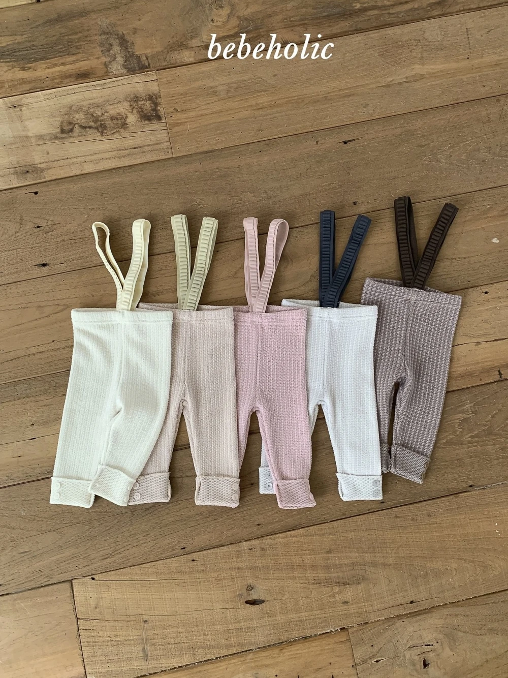 Bebe holic 羅紋吊帶緊身褲