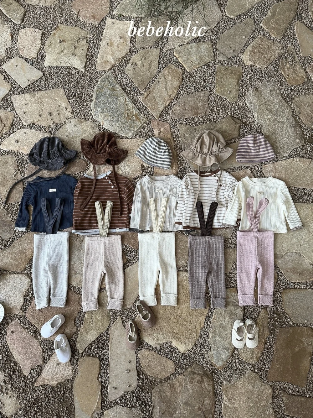 Bebe holic 羅紋吊帶緊身褲