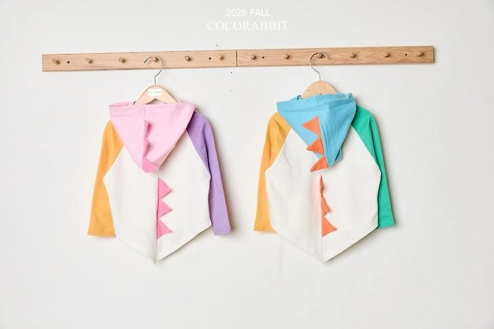 Coco Rabbit 恐龍拼圖連帽T恤