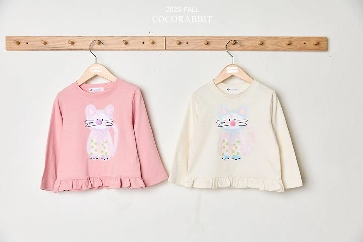 Coco Rabbit 貓咪荷葉上衣