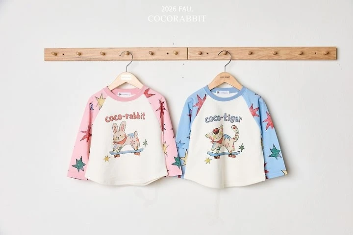 Coco Rabbit 滑板兔子老虎T恤