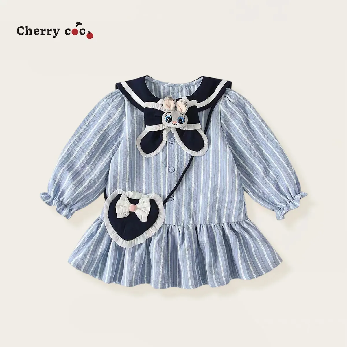 Cherry coco 海軍風兔耳朵洋裝